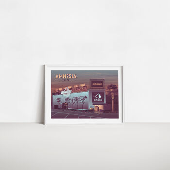 Amnesia Nightclub Ibiza Travel Poster Art Print, 4 of 8