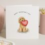 Personalised Cute Dog Valentines Day Card, thumbnail 1 of 7