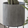 Grey Industrial Metal Planters – Set Of Two, thumbnail 2 of 2