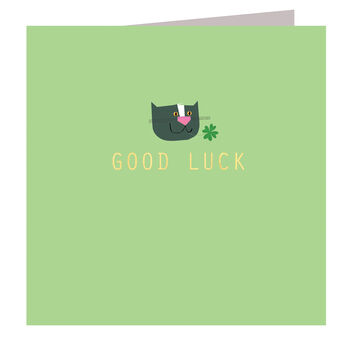 Gold Foiled Good Luck Card, 2 of 3