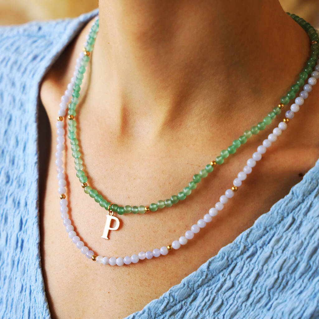 Personalised Layered Gemstone Bead Necklace, 1 of 11