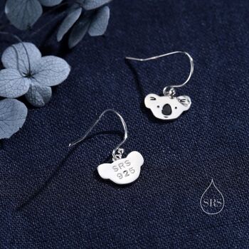 Koala Bear Drop Hook Earrings, 7 of 10
