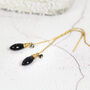 Black Diamond And Spinel Earrings, thumbnail 3 of 4