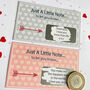 Just A Little Note… Personalised Scratchcard, thumbnail 2 of 9