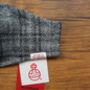 Grey And White Check Harris Tweed® Face Mask, thumbnail 2 of 7