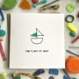 'You Float My Boat' Upcycled Plastic Greetings Card, thumbnail 1 of 12