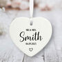 Personalised Wedding Porcelain Heart Keepsake Gift, thumbnail 2 of 2