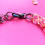 Chunky Multi Coloured Speckled Acrylic Link Necklace, thumbnail 4 of 5