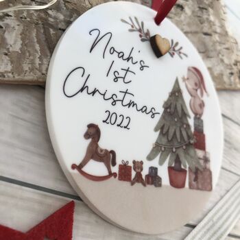 Personalised Baby's First Christmas Dec, 2 of 3