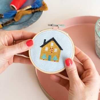 Christmas House Cross Stitch Kit, 4 of 5