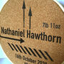Personalised Cork Baby Name Embroidery Hoop, thumbnail 2 of 2