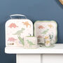 Dinosaur Tea Set With Personalised Case, thumbnail 2 of 6