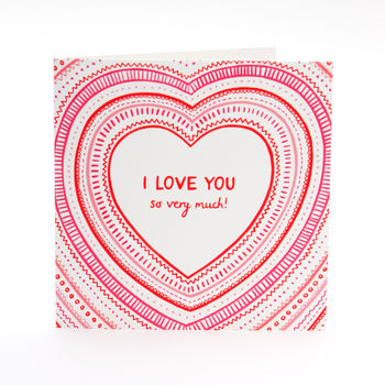 'I Love You So Very Much' Card, 3 of 4