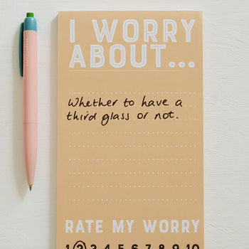 Rate My Worry Note Pad, 2 of 4