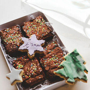 Christmas Biscuits And Brownie Set, 2 of 2