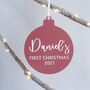 Personalised Frosted Christmas Tree Ornament, thumbnail 3 of 5