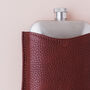 Steel Hip Flask With Premium Leather Sleeve, thumbnail 7 of 8