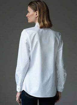 Claudette White Organic Cotton Shirt, 2 of 5