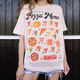 Pizza Menu Guide Women’s Graphic T Shirt, thumbnail 1 of 3