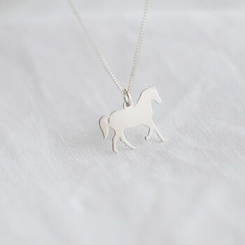 Dainty Silver Horse Necklace, Horse Lover Jewellery, Silver Pony Pendant Necklace, 11 of 12