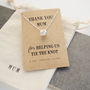 Mother Of Bride / Groom Thank You Gift Knot Necklace, thumbnail 1 of 4