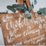 Wooden Order Of The Day Wedding Sign, thumbnail 1 of 4