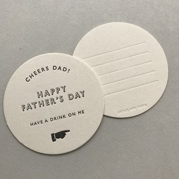 Father's Day Beer Mat Card, 3 of 3
