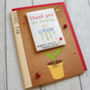 Thank You For Helping Me Grow Card And Seed Packet Gift, thumbnail 1 of 8