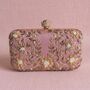 Pink Rectangular Floral Clutch Bag, thumbnail 9 of 11