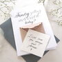 Fancy Getting Married Today Wedding Day Card, thumbnail 3 of 7
