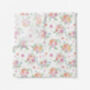 Luxury Secret Rose Garden Floral Organic Bamboo Muslin Swaddle, thumbnail 3 of 3