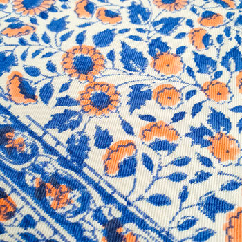 Set Of Indian Hand Block Printed Placemats, Blue, 9 of 11