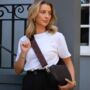 Black Greek Abstract Bag Strap | Extra Long Crossbody Replacement Bag Strap, thumbnail 1 of 3