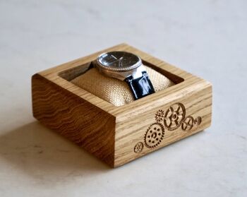Personalised Wooden Watch Storage Tray, 5 of 7