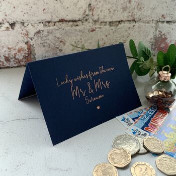 Foiled Lucky Wishes Wedding Favours Set Of 10, 5 of 7