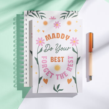 Personalised Positive 'Do Your Best' Notebook, 6 of 8