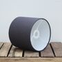 Linen Charcoal Grey Lampshade, thumbnail 6 of 9