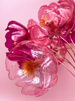 Pink Mix Bouquet Recycled Plastic Bottle Flowers, 8 of 12