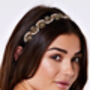 Eliza Art Deco Embellished Headband, thumbnail 5 of 11