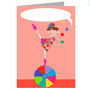 Personalised Bubble Girl On Ball Card, thumbnail 3 of 4