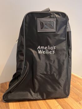 Wellington Boot Bag Riding Boot Bag Personalised, 5 of 6