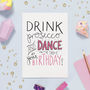 Prosecco Themed Birthday Card, thumbnail 1 of 2
