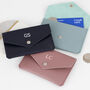Personalised Initials Leather Mini Purse Card Holder, thumbnail 2 of 4