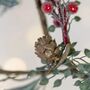 Iced Red Berry Garland With Frosted Leaves, thumbnail 2 of 10