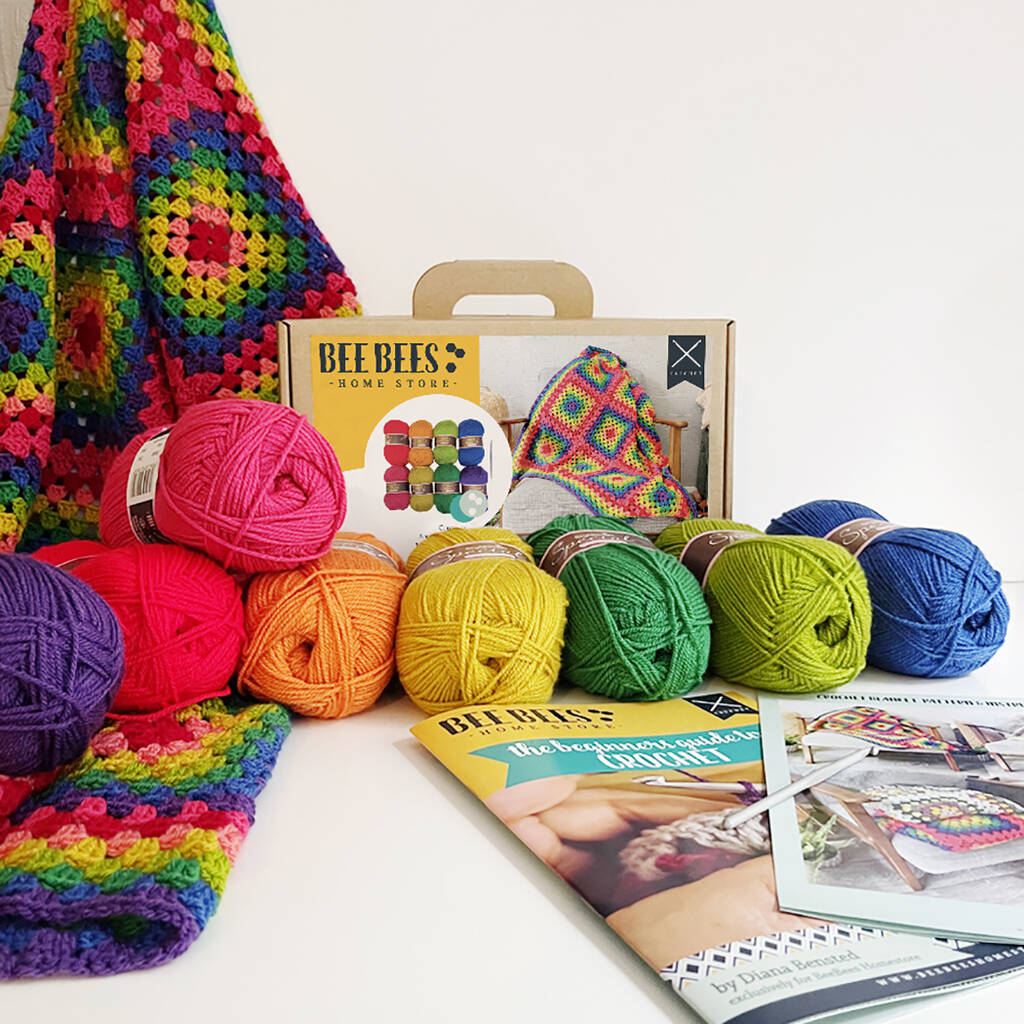 Beebees Homestore Diy Crochet Your Own Blanket Kit, 1 of 5
