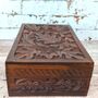 Gift For Mum; Oak Leaf Wooden Christmas Eve Box, thumbnail 6 of 10