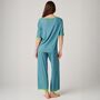 Women's 'Blooming Fabulous' Bamboo Lace Pyjama Set, thumbnail 3 of 7