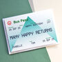 Personalised Bus Ticket Birthday Card, thumbnail 3 of 3