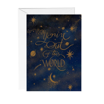 You're Out Of This World Celestial Greeting Card, 3 of 4