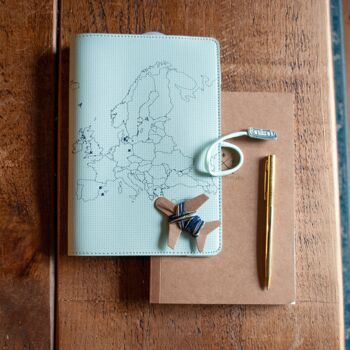 Stitch Your Travels Europe Notebook Vegan Leather, 8 of 12